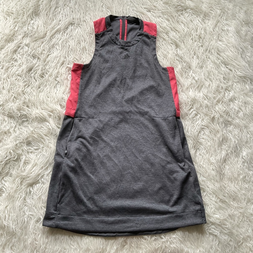 Adidas Sleeveless Lite Dress Pink-Grey - Picture 3 of 11
